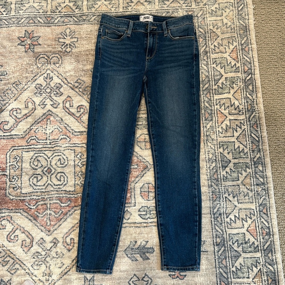 PAIGE denim. Size 27 slim fit ankle length.
